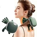 Heated Wireless Massager – Portable Neck & Back Massager with 4D Deep Tissue Kneading | Electric Pain Relief & Muscle Relaxation Machine