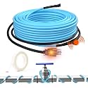 HEATIT 24Ft Self-Regulating Pipe Heat Cable with Thermostat 5W/ft 120V