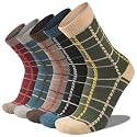 Heatuff Women's 6 Pack Performance Athletic Cushioned Crew Socks With Reinforced Heel & Toe
