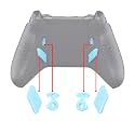 Heaven Blue Soft Touch Grip Replacement Redesigned Back Buttons HK3 HK4 Trigger Lock K1 K2 Paddles for eXtremeRate Xbox One S X Controller Lofty Remap &amp; Trigger Stop Kit