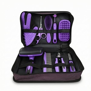 heavenglow allall-inclusive pet grooming kit with case ergonomic dog grooming set with clippers compact nail clippers with file portable for home