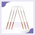 Heavy Copper Tongue Scrapper for Oral Health with Heavy Handle for Better Grip Pack of 3