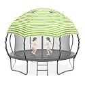 Heavy-Duty 12FT Waterproof Trampoline Cover Dome Tent with Clear Skylight