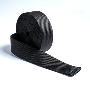 heavy-duty 2-inch wide nylon webbing strap - versatile amp durable for outdoor gear sports equipment pet collars leashes bag belts amp diy projects 10 meter black