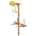 Heavy-Duty Air Conditioner Hoist Tool with Self-Locking Hand Winch &amp; Support Bracket for 3HP/5HP Units - 1800lbs Capacity, 10M Length - Essential Lifting Solution
