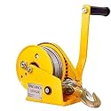 Heavy-Duty Air Conditioning Hoist Kit - 1200 lb Capacity Hand Winch &amp; Bracket for 3HP/5HP Units Outdoor Lift Tool with 10m Cable Perfect for Installation