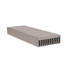 heavy duty aluminium heat sink 250 mml x 97 mm w x 33 mm h 1kg weight