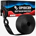 Heavy Duty Boat Trailer Winch Strap with Hook - 2" x 20' - 10,816lbs Breaking Strength, Hand Crank, Automotive Towing
