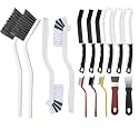 Heavy Duty Cleaning Brush Set with Wire Brush & Scraper - Grill, Oven, Kitchen Crevice,Wheels（15 PCS