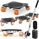 Heavy Duty Furniture Movers with 10 Wheels & Parking Function