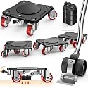 Heavy Duty Furniture Movers with 5 Wheels & Parking Function