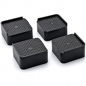 heavy duty furniture stand  multipurpose use for washing machine cupboard single and double door refrigerator  sofa  anti-vibration amp anti-slip support stand  durable floor protector for washing machine furniture set of 4 black