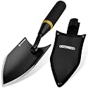Kemaier Heavy-Duty Gardening Hand Trowel with Sheath - Stainless Steel Garden Shovel Featuring a Rubberized Handle, Perfect for Diligent Farmers' Soil Planting, Digging, and Transplanting