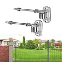 Farm Heavy Duty Gate Hinges, 2 Packs 6" SUS304 J Bolt Wall Mount Gate Hinges for Wooden or Concrete Fence with 5/8'' Pin, Farm Gate Capacity Up to 600lbs