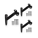 Heavy Duty Handrail Bracket Oil Rubbed Bronze Black, 3 Pack | HOWTOOL