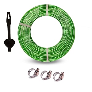 heavy duty highly durable pvc zebra lining hose pipe for watering 34 inch garden usage car washing floor cleaningchoose size 10 meter hose pipe green