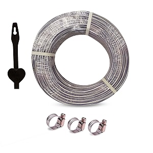 heavy duty highly durable pvc zebra lining hose pipe for watering 34 inch garden usage car washing floor cleaningchoose size 5 meter hose pipe white