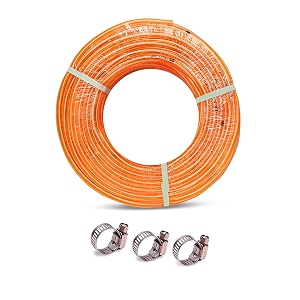 heavy duty highly durable pvc zebra lining hose pipe for watering 34 inch garden usage car washing floor cleaningchoose size 20 meter hose pipe orange