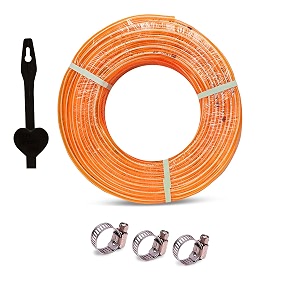 heavy duty highly durable pvc zebra lining hose pipe for watering 34 inch garden usage car washing floor cleaningchoose size 5 meter hose pipe orange