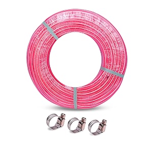 heavy duty highly durable pvc zebra lining hose pipe for watering 34 inch garden usage car washing floor cleaningchoose size 30 meter hose pipe pink