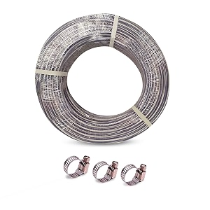 heavy duty highly durable pvc zebra lining hose pipe for watering 34 inch garden usage car washing floor cleaningchoose size 20 meter hose pipe white