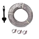 Heavy Duty Highly Durable PVC Zebra Lining Hose Pipe For Watering (3/4 INCH), Garden Usage, Car Washing, Floor Cleaning/Choose Size (15 Meter Hose Pipe, White)