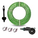 Heavy Duty Highly Durable PVC Zebra Lining Hose Pipe For Watering (3/4 INCH), Garden Usage, Car Washing, Floor Cleaning/Choose Size (5 Meter Hose Pipe With 8 Pattern Sprayer Gun, Green)