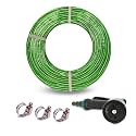 Heavy Duty Highly Durable PVC Zebra Lining Hose Pipe For Watering (3/4 INCH), Garden Usage, Car Washing, Floor Cleaning/Choose Size (20 Meter Hose Pipe With 8 Pattern Sprayer Gun, Green)