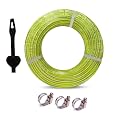 Heavy Duty Highly Durable PVC Zebra Lining Hose Pipe For Watering (3/4 INCH), Garden Usage, Car Washing, Floor Cleaning/Choose Size (10 Meter Hose Pipe, Lemon Green)