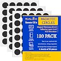 120 Pack Small Magnets for Crafts with Adhesive Backing 0.8 Inch - Strong Peel and Stick Flat Magnetic Dots, Thin Round Circles for DIY Projects, Fridge, Classroom & Office (120 Pack)