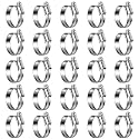 Non-Slip Stainless Steel Worm Gear Hose Clamps 1 to 1-5/8"(25-40mm)