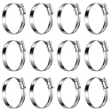Non-Slip Stainless Steel Worm Gear Hose Clamps 2 to 2-3/4"(50-70mm)