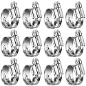 Non-Slip Stainless Steel Worm Gear Hose Clamps 5/8 to 1"(16-25mm)
