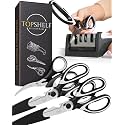 Heavy Duty Kitchen Shears With Sharpener - Lifetime Replacement Warranty* - Multipurpose Stainless Steel Scissors for Food - Sharp Food-Grade Kitchen Scissor for Meat, Seafood, Poultry - 4 Piece Set
