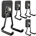 Heavy Duty Magnetic Hook, Large Utility Storage Magnetic Garage Hooks, Strong Magnet Hooks for Hanging Power Tool Hose Drill Metal Cart in Garden Workshop Kitchen (4Pack)