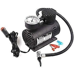 heavy duty metal electric car air compressor with pressure gauge 12v dc portable tyre inflator air pump for car trucks bus bike auto amp van 150 psi high pressure
