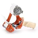 TAPEWELL Heavy Duty Metal Frame Packing Tape Dispenser Gun, 3 inch, Orange