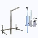 Heavy-Duty Outdoor Air Conditioner Installation Crane Tool Manual Winch Hoist with Folding Bracket Essential Lifting Equipment for Easy Unit Setup