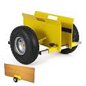 Heavy Duty Panel Dolly with 10" Tires,600 LBS Drywall Dolly Cart Adjustable
