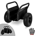 Heavy Duty Panel Dolly Slab Dolly 10 Inch Solid Rubber Tires