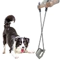 Heavy Duty Pooper Scooper 38" Stainless Steel Long Handle Dog Pooper Scooper with Teeth for Large Dogs Outdoor Pet Waste Removal Shovel Waste Pick-up Yard & Grass Use Leaves Cleaning