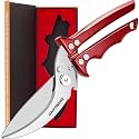Heavy Duty Poultry Scissors - All Purpose Kitchen Shears for Chicken, Fish &amp; Meat - Easily Separable, Dishwasher Safe (Red)