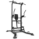 Heavy Duty Power Tower, Light Commercial Grade Steel Frame, 800 LBS Weight Capacity, Multi-Function Pull Up Bar & Dip Station with Crunch Leg Raise, Home Gym Gear for Back and Core Workout