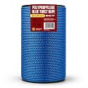 Heavy Duty PP/Polyester/Nylon Rope on Spool, Blue, 5/16inX1640FT