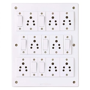 Heavy Duty PVC Extension Board 8Socket7 Switch