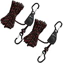 Heavy Duty Ratchet Tie Down Straps with Safety Hooks, Cargo Ratchet Straps for Kayak, Canoe, Truck, Trailer, Motorcycle, Grow Lights & Camping Gear, Securing Straps with Easy Release Ratchet Tightener