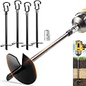 Heavy Duty Screw in Ground Anchors 18", 1000lb for Swing Sets & Trampolines
