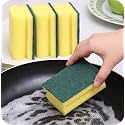 Heavy Duty Scrub Sponge, Dual-Sided Dish-Washing &amp; Cleaning Sponge for Kitchen, Bathroom and Home Cleaning (Pack of 10)