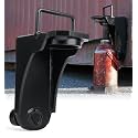 Heavy-Duty Shipping Container Jack Lug with U-Shaped Handle, Storage Container Leveler Booster, Black