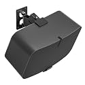 Heavy Duty Speaker Wall Mount for Sonos Five & Play 5 Gen 2 Speaker Mount,Tilt & Swivel Adjustable Speaker Mount for Sonos Play:5 & Sonos 5 Wall Mount, Brackets Hold to 35lbs, Black